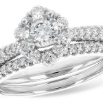 AK Engagement Set S8230 Engagement Ring with Band
