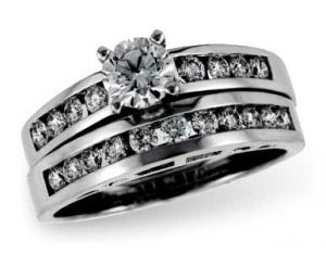 Allison Kaufman Engagement Ring with Band Set X8320